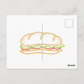 Sandwichfutter Postkarte (Rückseite)