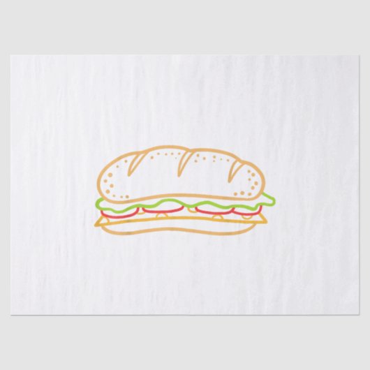 Sandwichfutter Seidenpapier (Vorderseite)
