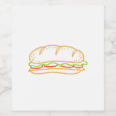 Sandwichfutter Weinetikett (Einzelnes Label)