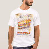 Sandwichgramm - Diagramm des perfekten Sandwichs T-Shirt (Vorderseite)
