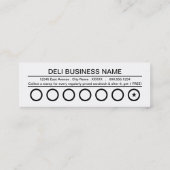 Sandwichkarte Treuekarte (Rückseite)