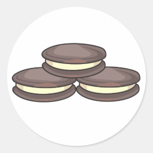 Sandwichkekse Runder Aufkleber