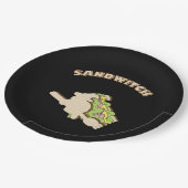 Sandwitch Pappteller (Schrägansicht)