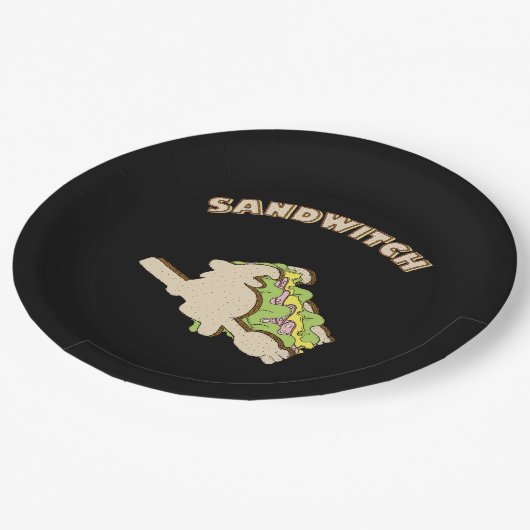 Sandwitch Pappteller (Schrägansicht)