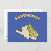 Sandwitch Postkarte (Vorne/Hinten)