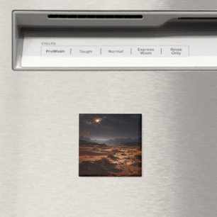 Sandwüste in der Nacht Magnet
