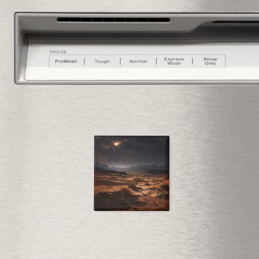 Sandwüste in der Nacht Magnet (In Situ (Geschirrspüler))