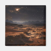 Sandwüste in der Nacht Magnet (Vorne)