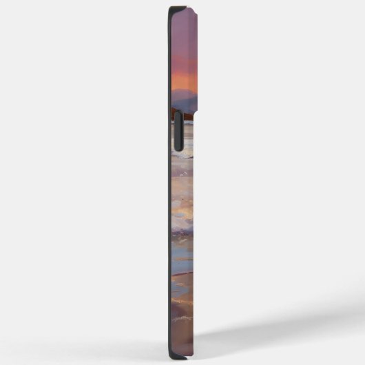 Sandy Australian Shepherd Dog on Beach Sunset Case-Mate iPhone Hülle (Rückseite / Rechts)