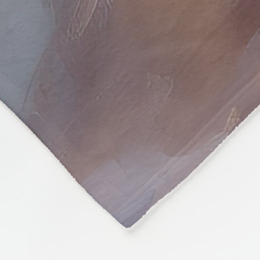 Sandy Australian Shepherd Dog on Beach Sunset Fleecedecke (Ecke)