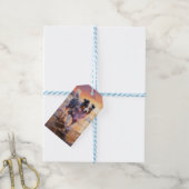 Sandy Australian Shepherd Dog on Beach Sunset Geschenkanhänger (Mit Garn)