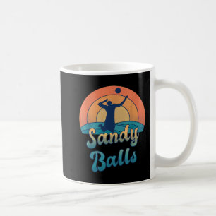 Sandy Balls für einen Beach Volleyball-Spieler Kaffeetasse