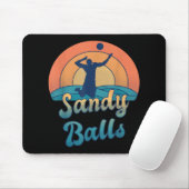 Sandy Balls für einen Beach Volleyball-Spieler Mousepad (Mit Mouse)