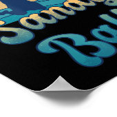 Sandy Balls für einen Beach Volleyball-Spieler Poster (Ecke)