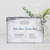 Sandy Beach Aktualisierung 2 Einladung zur Hochzei (Stehend Vorderseite)