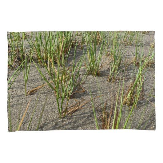 Sandy Beach and Fragile Reeds Pillow Case Kissenbezug (Vorderseite-Rechts)