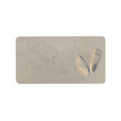 SANDY BEACH Bar Bat Mitzvah Rücksendeadresse Adressaufkleber (Vorne)