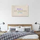 SANDY BEACH Bat Mitzvah Memory Sign-In Board Leinwanddruck (Insitu (Schlafzimmer))