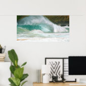 Sandy Beach Big Surf Poster (Heimbüro)