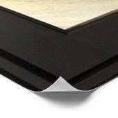 Sandy Beach Black Frame Imitats Window Illusion Poster (Ecke)