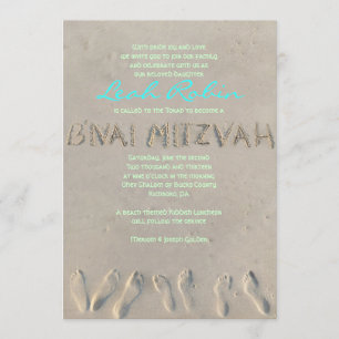 SANDY BEACH BNAI Mitzvah Einladung
