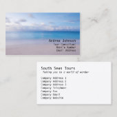 Sandy Beach Business Card Visitenkarte (Vorne/Hinten)