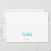 Sandy Beach Card Feiertagskarte (Rückseite)