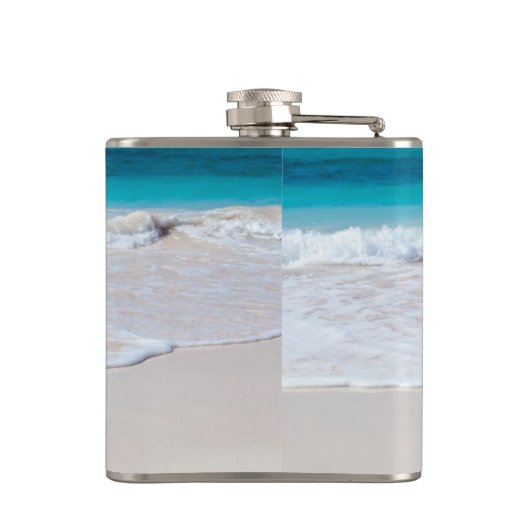 Sandy Beach Custom Flask Flachmann (Rückseite)