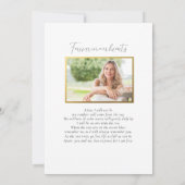 Sandy Beach Feier des Lebens Foto Einladung (Rückseite)