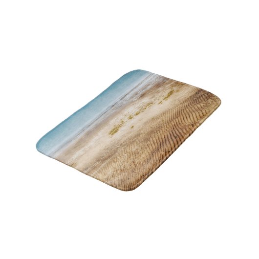 Sandy Beach Foto Badematte (Schrägansicht)