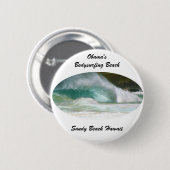 Sandy Beach Hawaii Button (Vorne & Hinten)