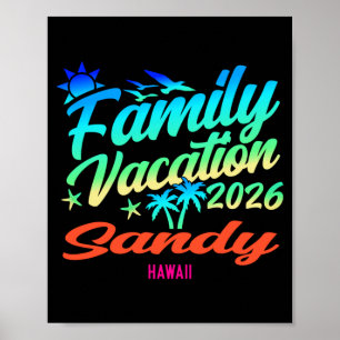 Sandy Beach Hawaii Familienurlaub Sommer 2026 Poster