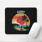 Sandy Beach Hawaii Strand Surfen Mousepad (Mit Mouse)