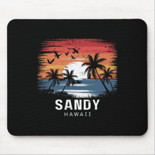 Sandy Beach Hawaii Surfen Surfer _1 Mousepad