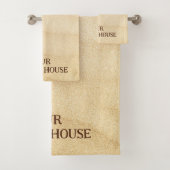 Sandy Beach House Badhandtuch Set (Insitu)