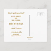 Sandy Beach Ihr Foto Save the Date Ankündigungspostkarte (Rückseite)