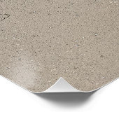 Sandy Beach Life Aquamarin Blue Trendy Künstlerisc Poster (Ecke)