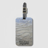 Sandy Beach Luggage Tag Gepäckanhänger (Vorderseite Vertikal)