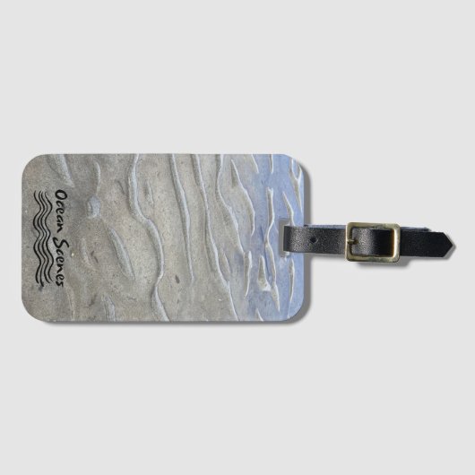 Sandy Beach Luggage Tag Gepäckanhänger (Vorderseite (Horizontal))
