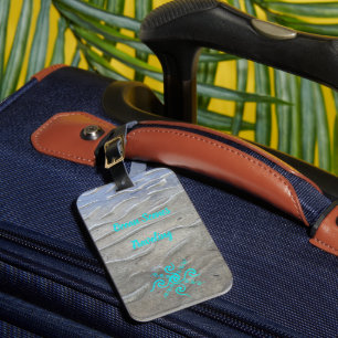 Sandy Beach Luggage Tag Gepäckanhänger