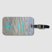 Sandy Beach Luggage Tag Gepäckanhänger (Vorderseite (Horizontal))