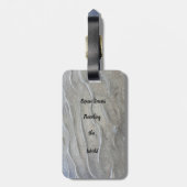 Sandy Beach Luggage Tag Gepäckanhänger (Rückseite vertikal)