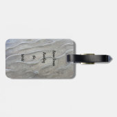Sandy Beach Luggage Tag Gepäckanhänger (Rückseite horizontal)