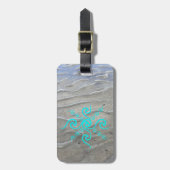 Sandy Beach Luggage Tag Gepäckanhänger (Vorderseite vertikal)