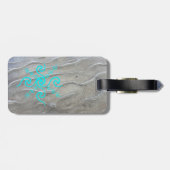 Sandy Beach Luggage Tag Gepäckanhänger (Rückseite horizontal)