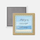 Sandy Beach Machen Sie Ihr eigenes Magnet (Vorderseite/Rückseite)