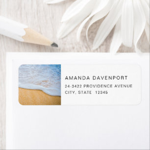 Sandy Beach mit Foamy Surf-Adresse