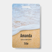 Sandy Beach mit Foamy Surf Ausweis (Rückseite)