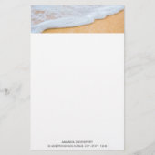 Sandy Beach mit Foamy Surf Briefpapier (Vorderseite)