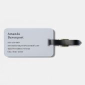 Sandy Beach mit Foamy Surf Gepäckanhänger (Rückseite horizontal)